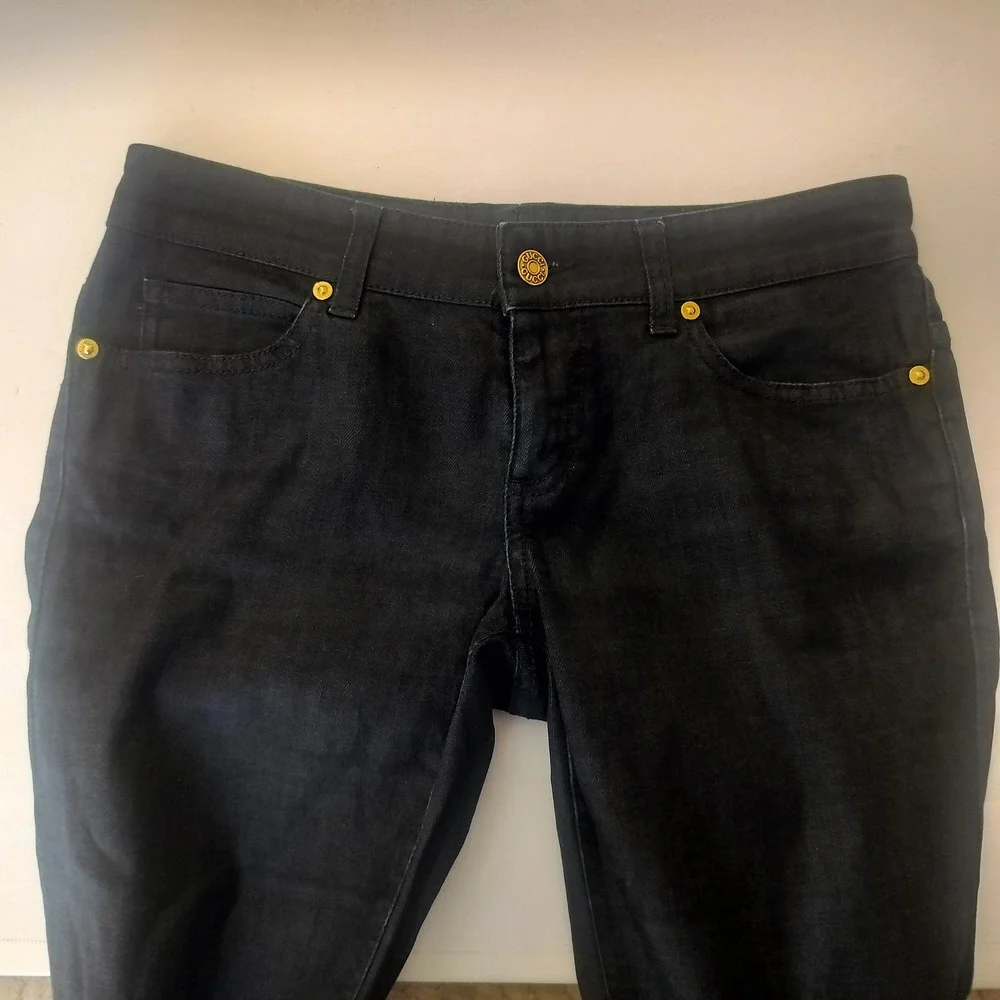 Gucci Mens Dark Wash Straight Leg Denim Jeans Made in Italy Size 8-10 US Indigo
